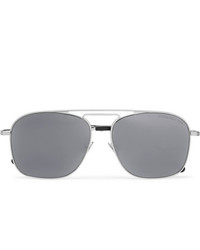 CUTLER AND GROSS Aviator Style Stainless Steel Sunglasses