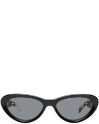 Doublet Black 817 Blanc Lnt Edition Upcycled Cat Eye Sunglasses