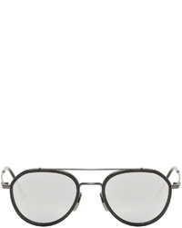 Thom Browne Black And Dark Grey Tb 801 Sunglasses