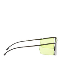 Helmut Lang Black And Yellow Mykita Edition Hl001 Sunglasses