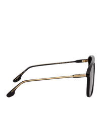 Victoria Beckham Black Aviator Sunglasses