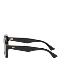 Bottega Veneta Black Aviator Sunglasses