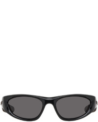 Bottega Veneta Black Cone Wraparound Sunglasses