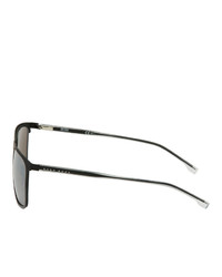 BOSS Black Matte Rectangular Sunglasses