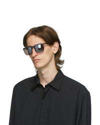 BOSS Black Matte Rectangular Sunglasses