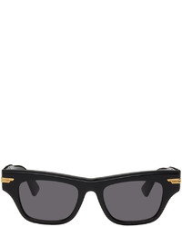 Bottega Veneta Black Mitre Cat Eye Sunglasses