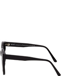 AMI Alexandre Mattiussi Black Round Sunglasses