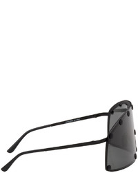 Rick Owens Black Shielding Sunglasses