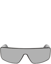 Rick Owens Black Silver Peforma Sunglasses