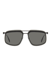 Alexander McQueen Black Skull Square Sunglasses