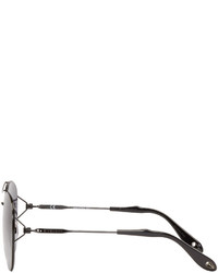 Givenchy Black Wire Frame Aviator Sunglasses