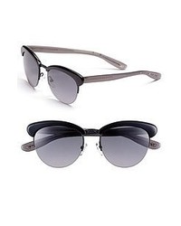 Bottega Veneta Retro Sunglasses Black Grey Gradient One Size