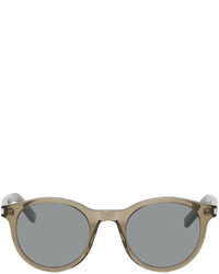 Saint Laurent Brown Sl 342 Round Sunglasses