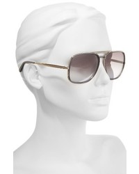 Chloé Chloe 60mm Gradient Lens Navigator Sunglasses