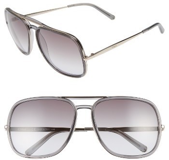 chloe 60mm navigator sunglasses