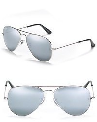 Ray-Ban Classic Mirror Aviator Sunglasses 58mm