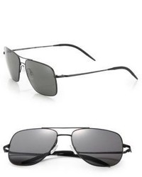 Oliver Peoples Clifton 58mm Square Aviator Sunglasses