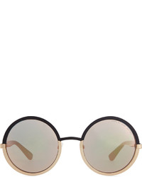 Marc by Marc Jacobs Colorblock Circle Sunglasses Graygold
