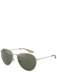 Barton Perreira Cruisaire Metal Aviator Sunglasses Vintage Gray