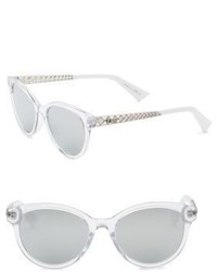 Christian Dior Dior Diorama7 52mm Mirrored Round Sunglasses