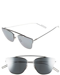 Christian Dior Dior Homme 57mm Semi Rimless Sunglasses Palladium