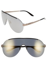 Carrera Eyewear 135mm Shield Sunglasses Black Bronze Grey Bronze