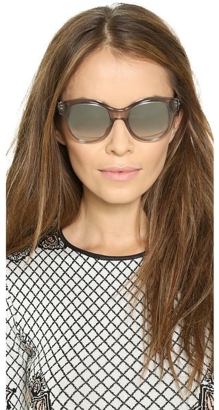 Oliver Peoples Eyewear Jacey Mirrored Sunglasses, $325  |  Lookastic