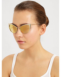 Tom Ford Eyewear Nastasya Metal Cats Eye Sunglasses