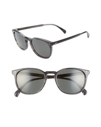 Oliver Peoples Finely 53mm Round Sunglasses