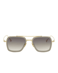 Dita Gold And Grey Flight Six Sunglasses