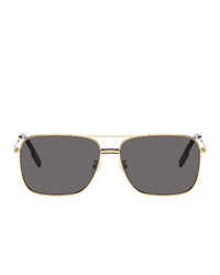 Kenzo Gold And Grey Shiny Endura Sunglasses