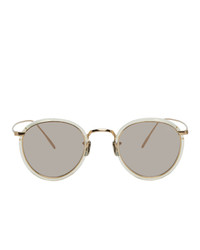 Eyevan 7285 Gold And Transparent 717e 2 Sunglasses
