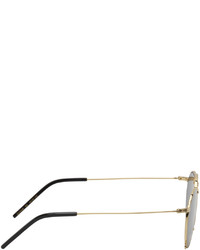 Gucci Gold Black Endura Sunglasses