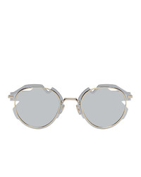 Dior Homme Gold Diorbreaker Round Sunglasses
