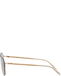 Maison Margiela Gold Mykita Edition Mmcraft006 Sunglasses