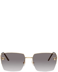 Cartier Gold Panthre De Sunglasses