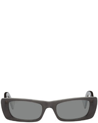 Gucci Gray Rectangular Sunglasses
