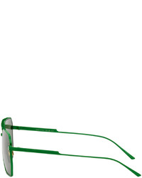 Bottega Veneta Green Aviator Sunglasses