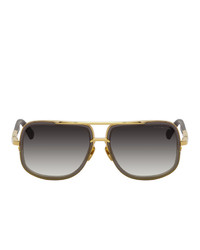 Dita Grey And Gold Mach One Sunglasses