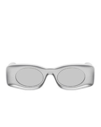 Loewe Grey And White Paulas Ibiza Square Sunglasses