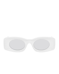 Loewe Grey And White Paulas Ibiza Square Sunglasses