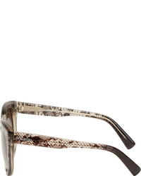 Valentino Grey Faded Lace Sunglasses