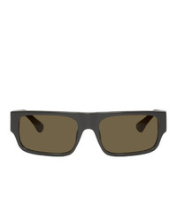 Dries Van Noten Grey Linda Farrow Edition 189 C2 Rectangular Sunglasses