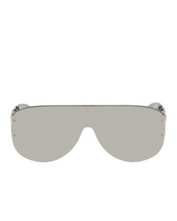 Versace Grey Medusa Biggie Shield Sunglasses
