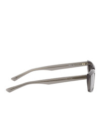 Balenciaga Grey Tip Rectangular Sunglasses