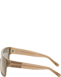 3.1 Phillip Lim Grey Translucent Flat Top Sunglasses