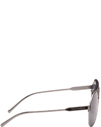 Dolce & Gabbana Gunmetal Aviator Sunglasses