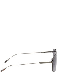 Zegna Gunmetal Top Bar Sunglasses