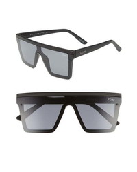 Quay Australia Hindsight 56mm Flat Top Shield Sunglasses