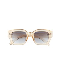 Le Specs Hypnos Alt Fit 50mm Square Sunglasses In Sand Deep Smoke Grad At Nordstrom